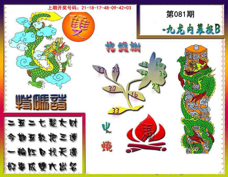 081期九龙内幕特肖图a[图]
